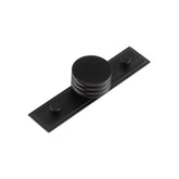 Sturt Cupboard Knobs 40mm Stepped Matt  Black - Hoxton Kits